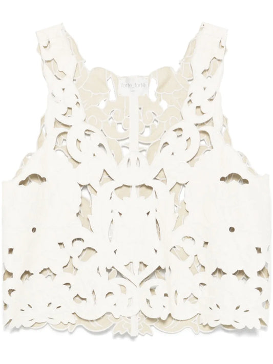 Floral-Motif Top
