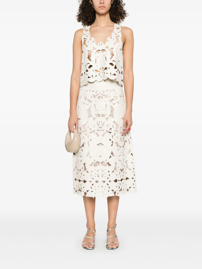 Floral-Motif Top