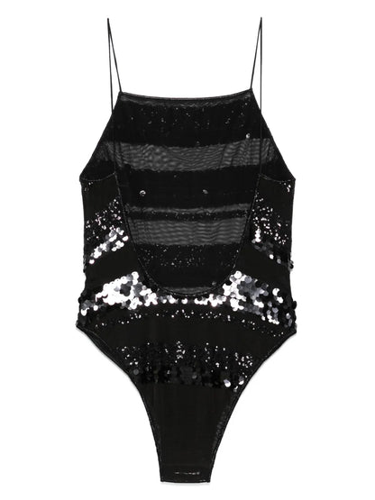 Sequins Stripe Swimsuit
