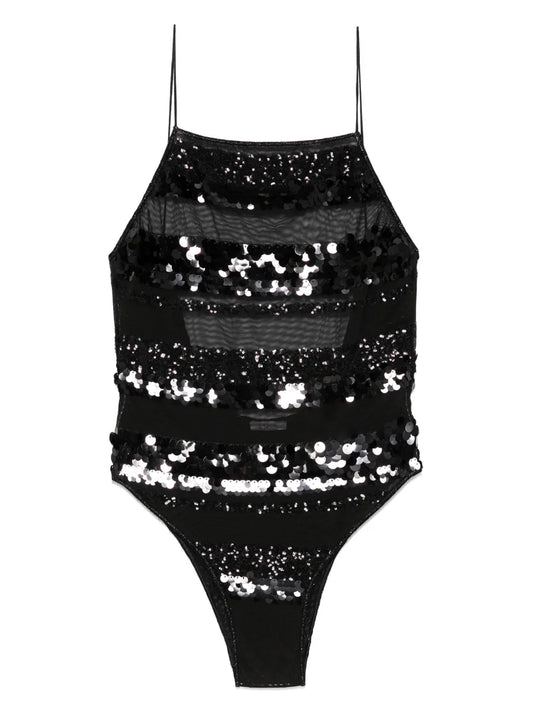 Sequins Stripe Swimsuit