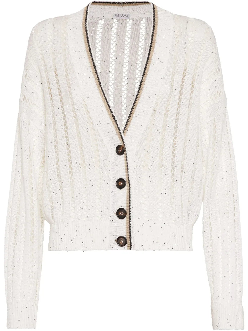 Monili-Detail Cardigan