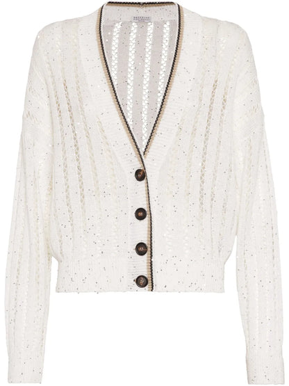 Monili-Detail Cardigan