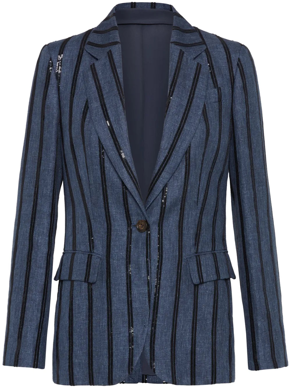 Sequin-Embroidered Blazer