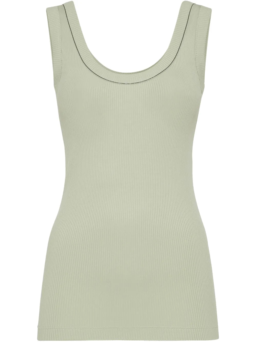 Ribbed Jersey Tank Top