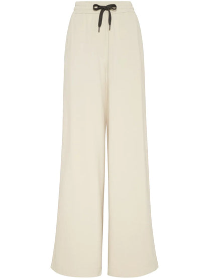 Drawstring Wide-Leg Trousers