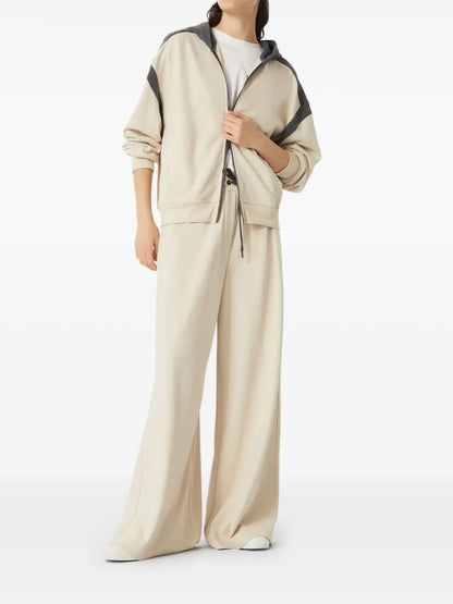 Drawstring Wide-Leg Trousers