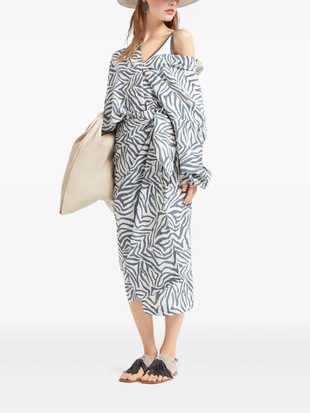 Abstract-Print Skirt