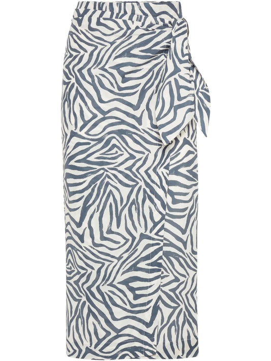 Abstract-Print Skirt