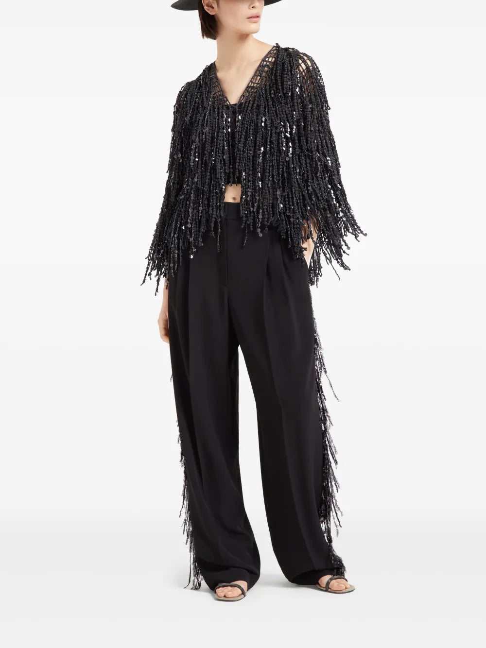 Waterfall Embroidery Trousers
