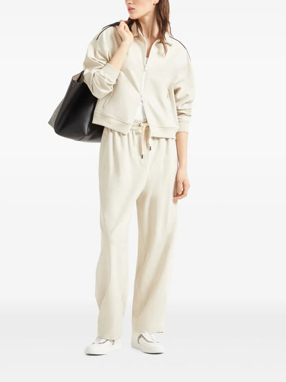 Monili-Embellished Track Jacket