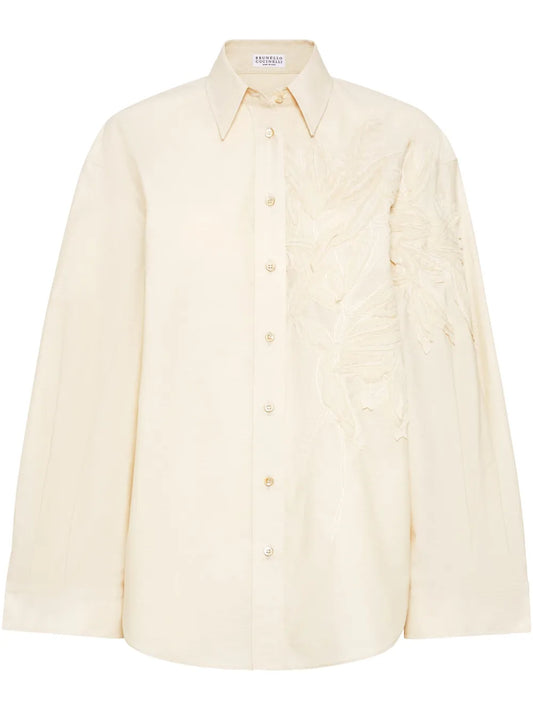 Flora-Appliqué Shirt