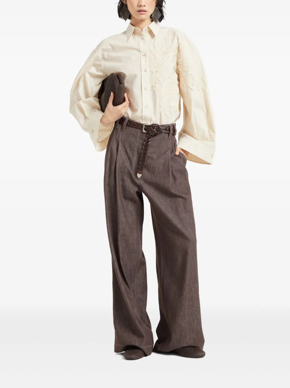 Flora-Appliqué Shirt