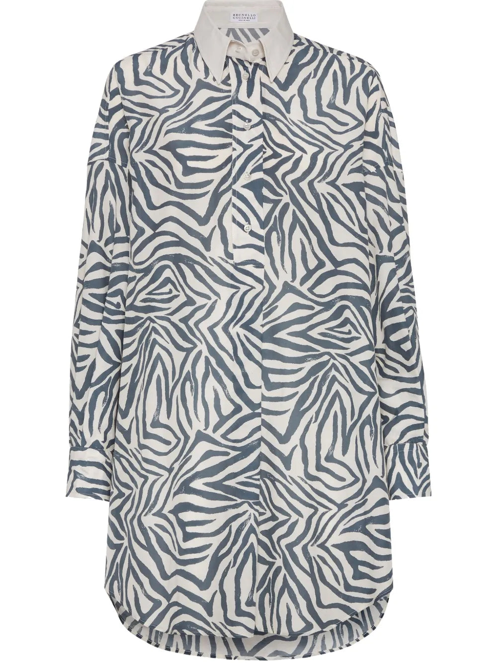 Cotton-Silk Shirt Dress