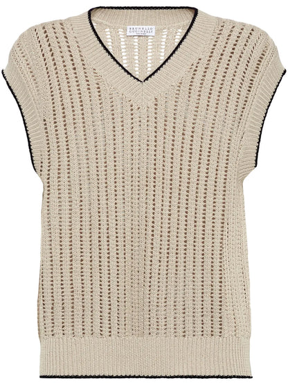 Monili-Detail Vest