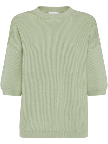 English Rib-Knit Sweater