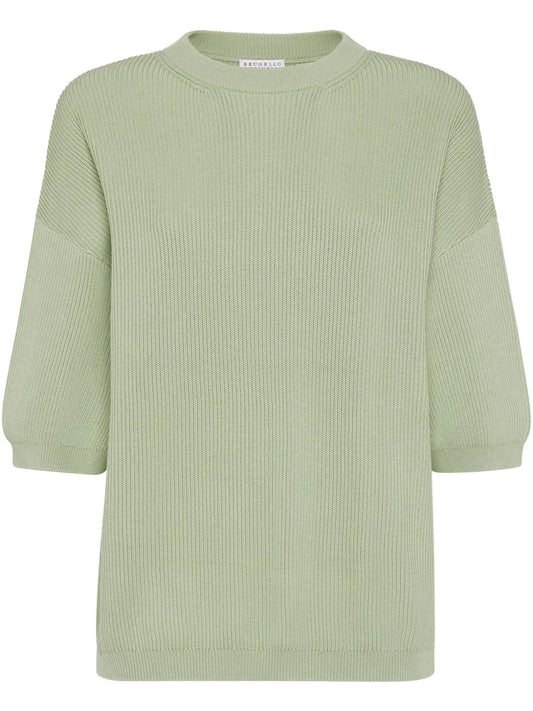 English Rib-Knit Sweater