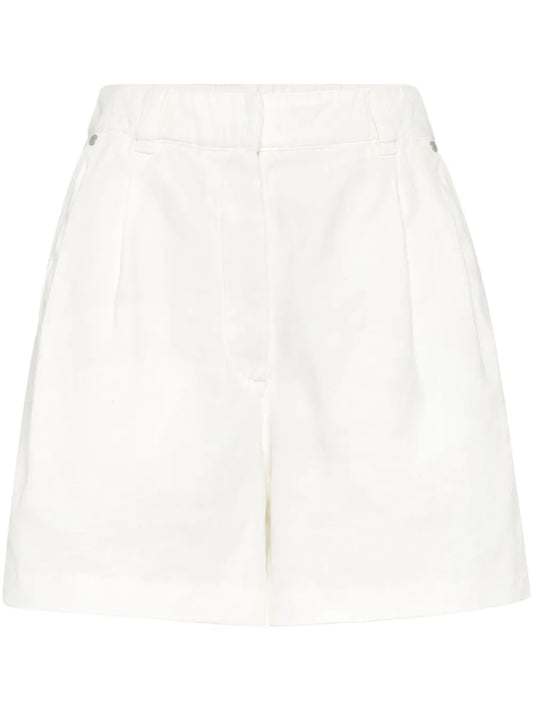 Cotton-Linen Shorts