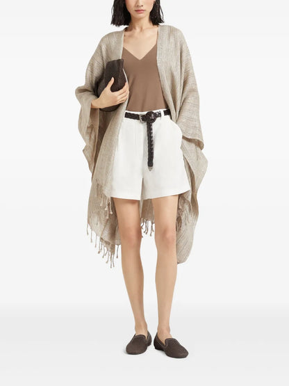 Cotton-Linen Shorts
