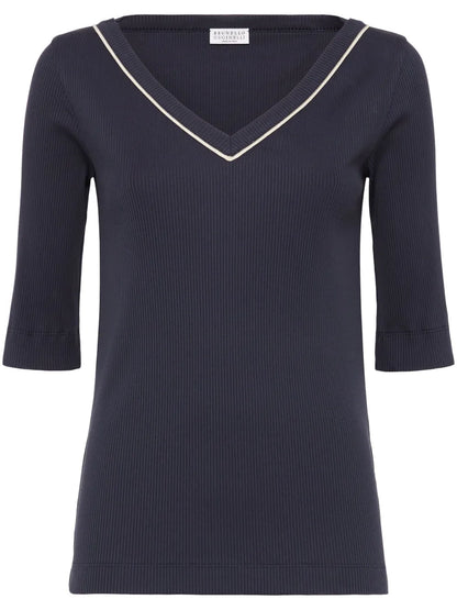 Monili-Detail T-Shirt