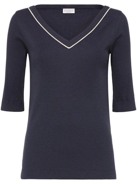 Monili-Detail T-Shirt