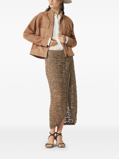 Lace-Patterned Skirt