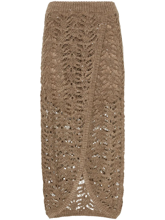 Lace-Patterned Skirt