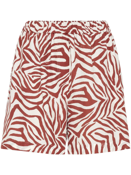 Printed Poplin Shorts
