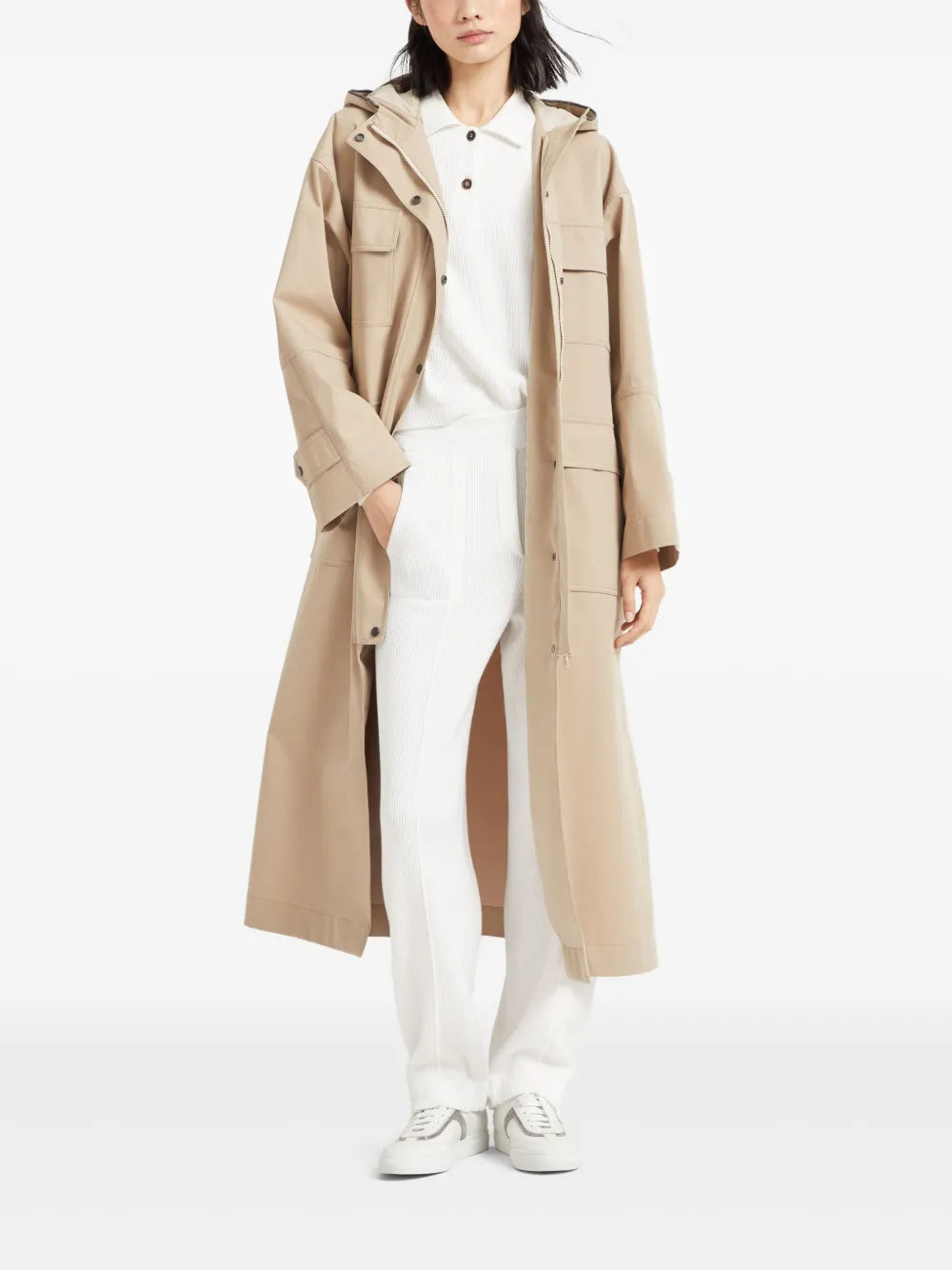 Cotton-Blend Raincoat