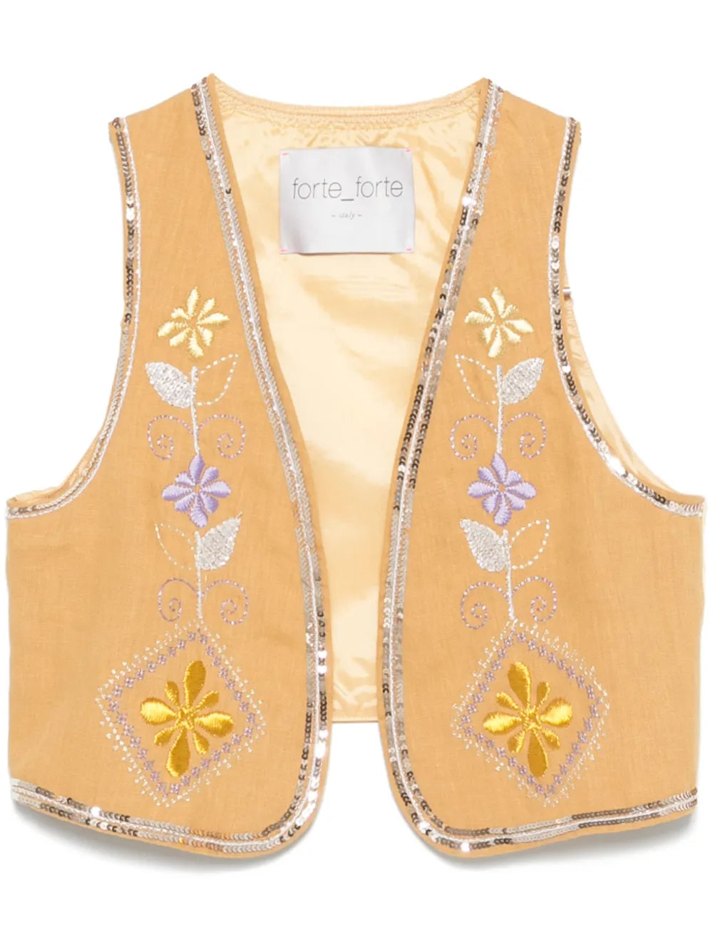 Floral-Embroidery Gilet