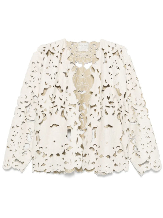 Guipure-Lace Jacket