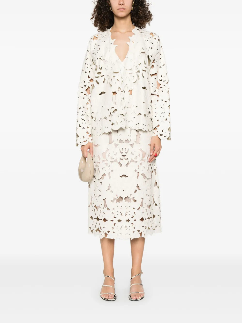 Guipure-Lace Jacket