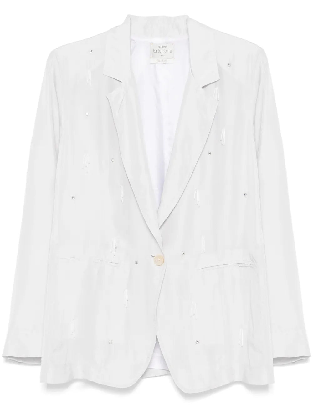 Crystal-Embellished Blazer