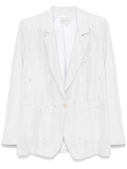Crystal-Embellished Blazer