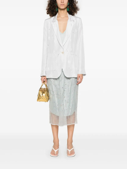 Crystal-Embellished Blazer