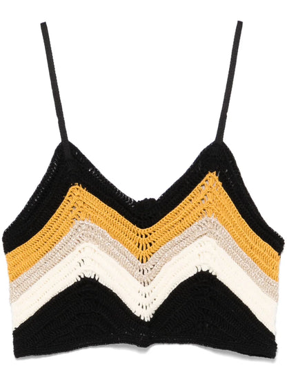 Crochet-Knit Crop Top