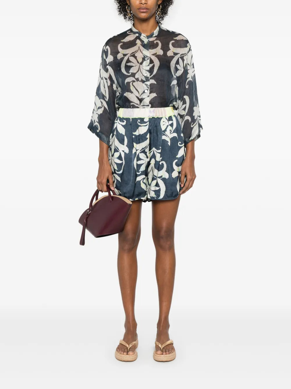 Floral-Print Shorts