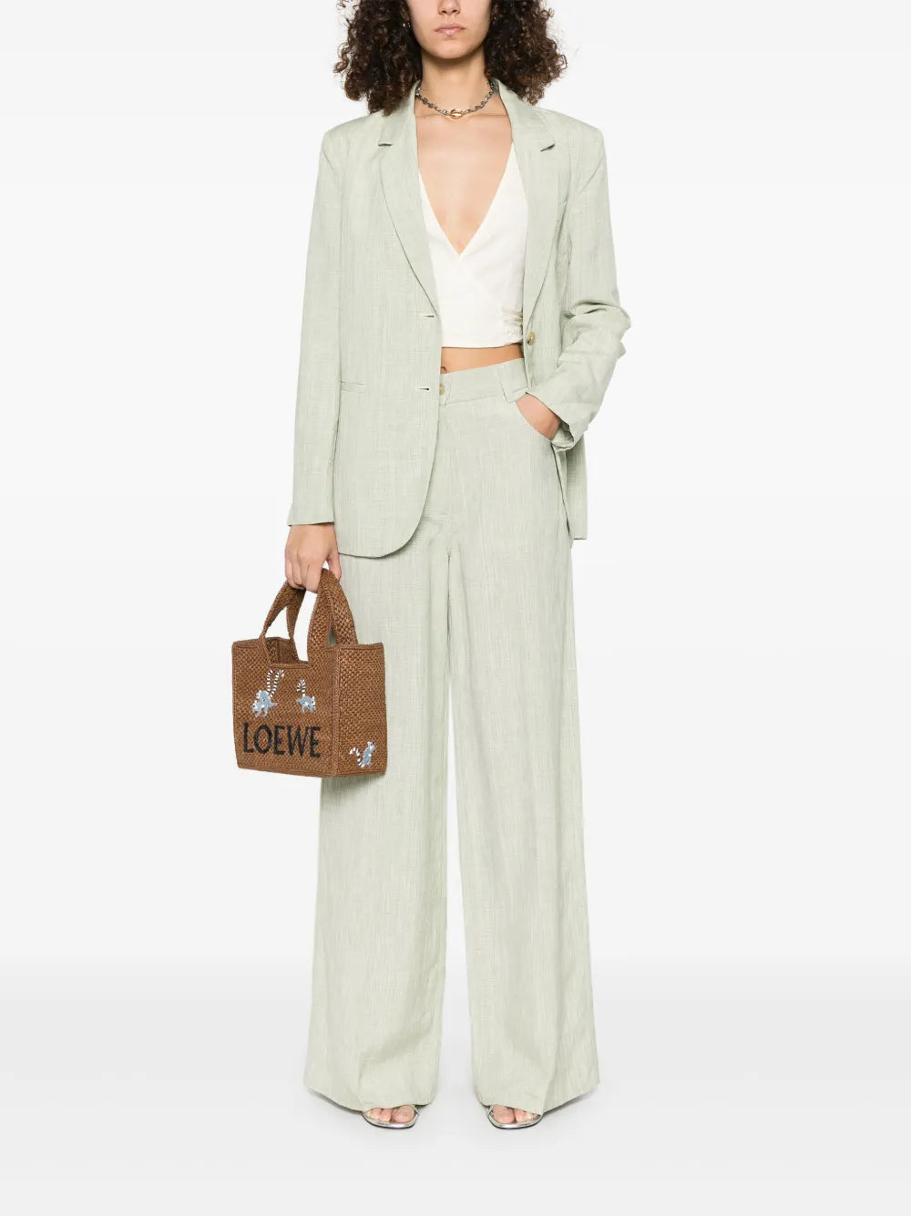 Slub-Texture Blazer