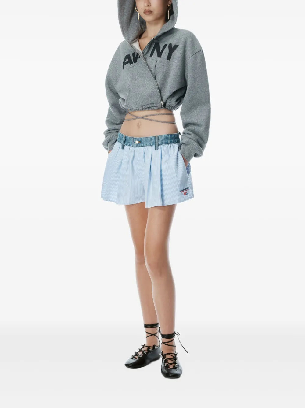 Denim Waist Shorts