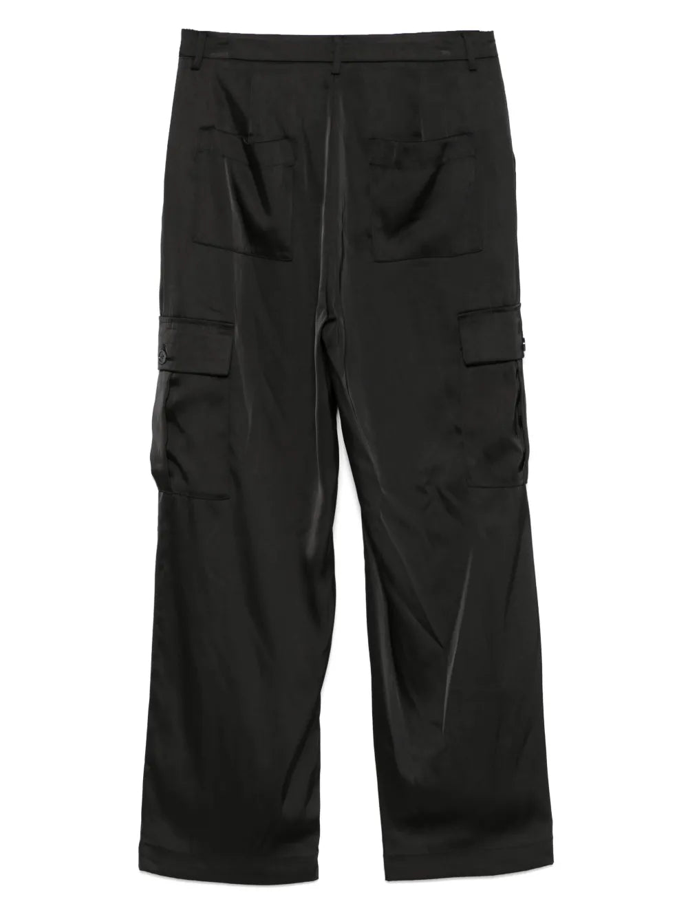 High-Rise Satin Trousers