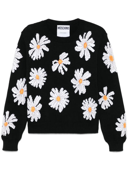 Floral-Jacquard Sweater