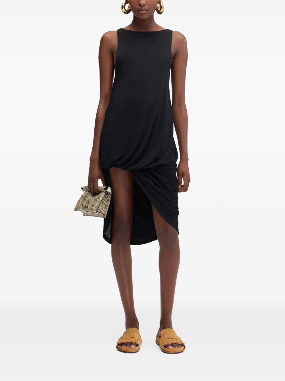 Asymmetric Midi Dress