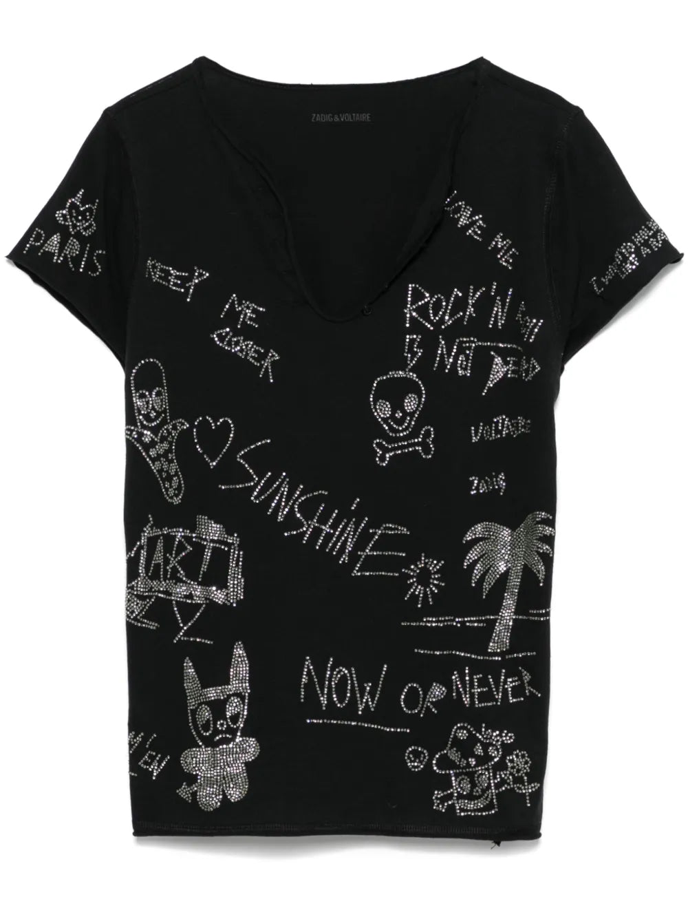 Crystal-Embellished T-Shirt