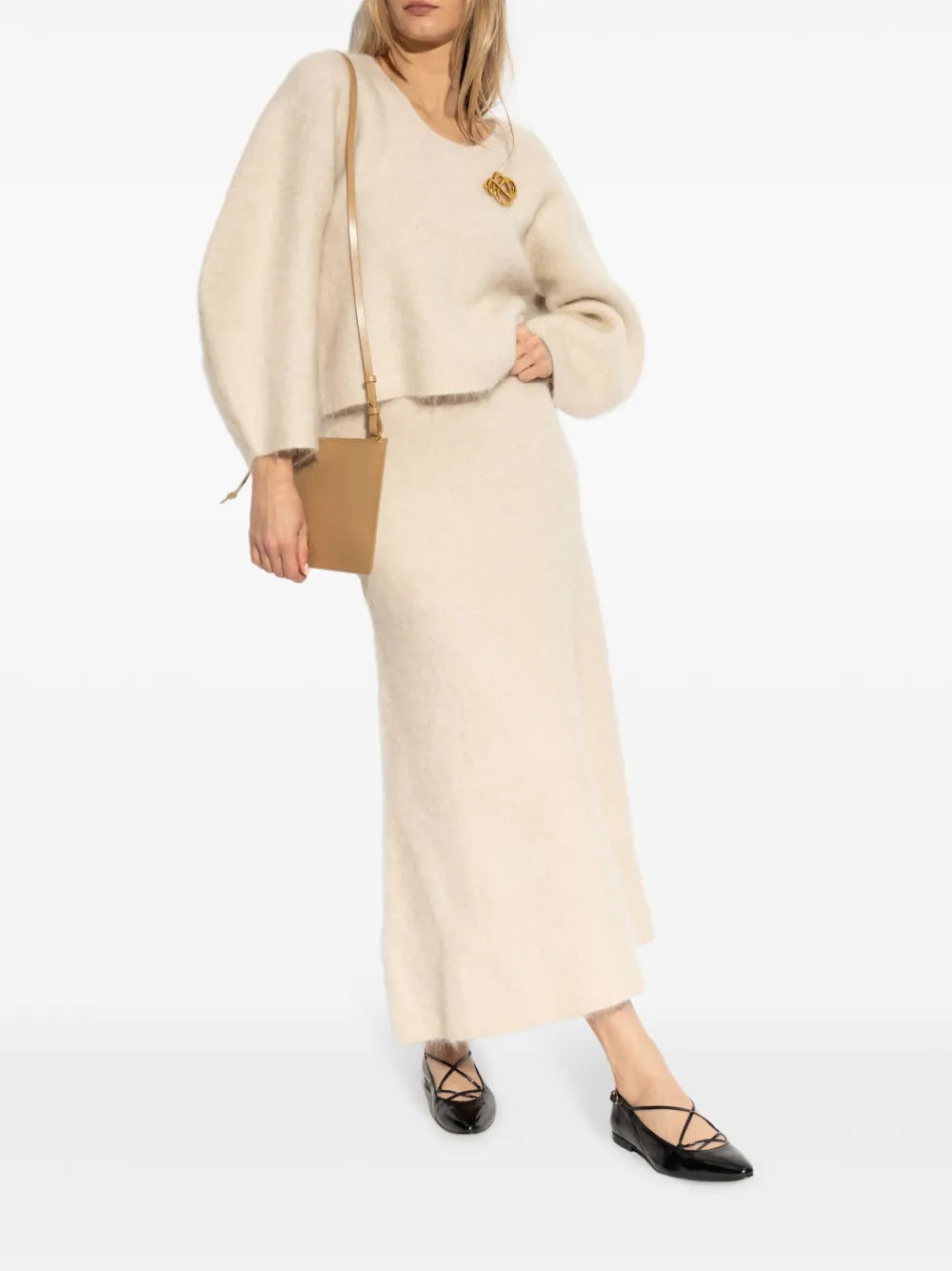 Balloon-Sleeve Jumper