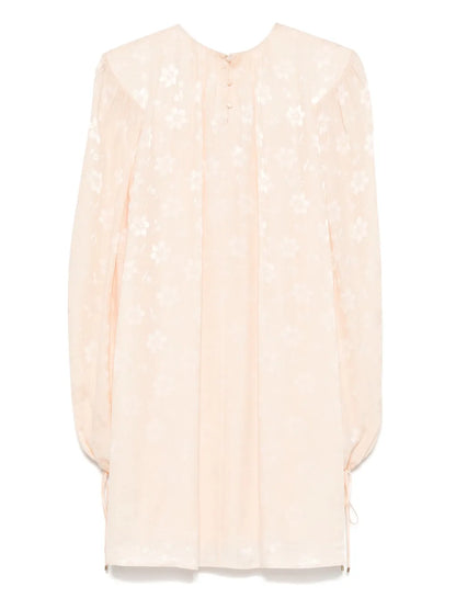Jacquard Silk Mini Dress