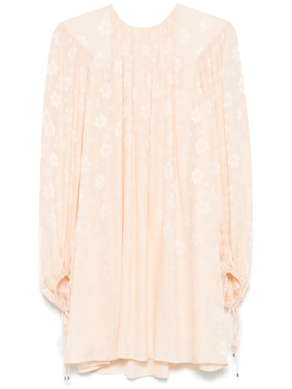 Jacquard Silk Mini Dress