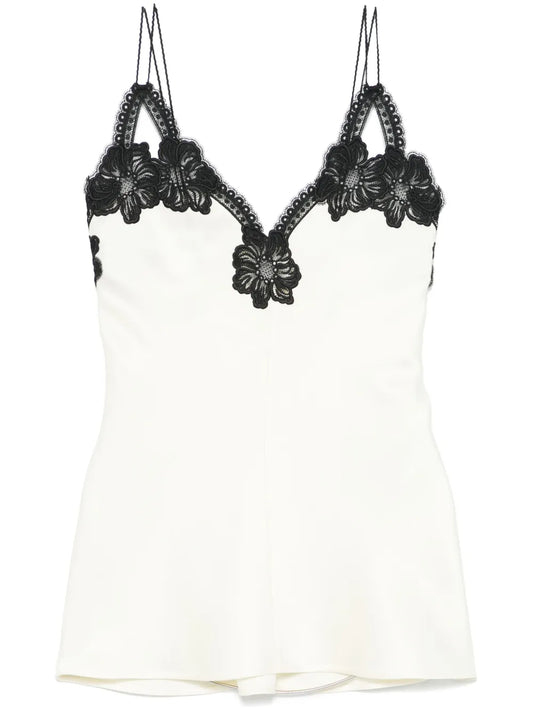 Lace-Detailed Tank Top