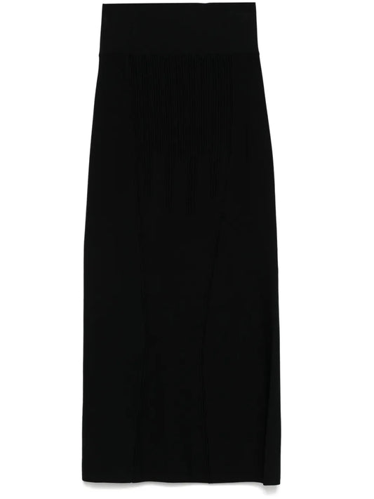 High-Waisted Midi Skirt