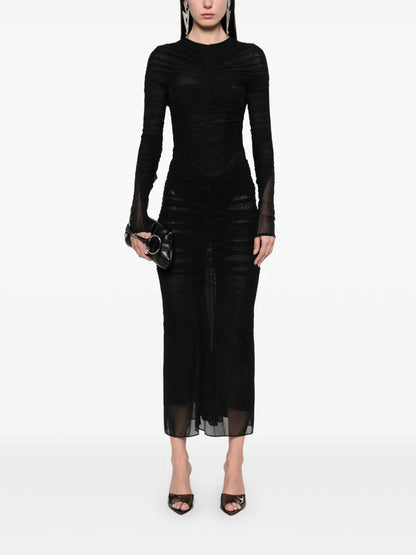 Ruched Midi Skirt
