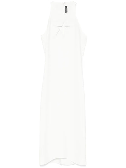 Star-Motif Sleeveless Midi Dress