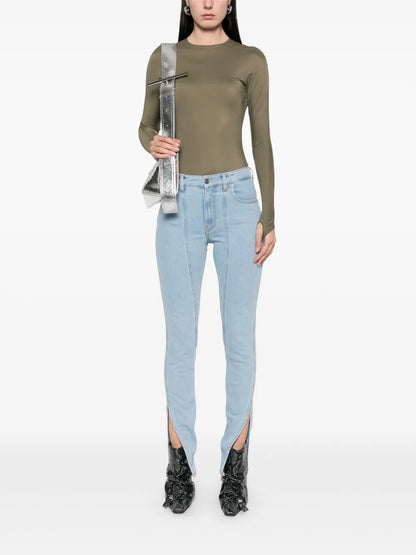 Seam-Detail Jeans